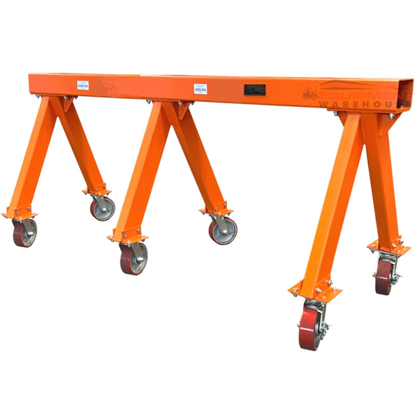Picture of Fixed Heavy Duty Rated Steel Trestle with castors  3000kg 2400mm x 900mm